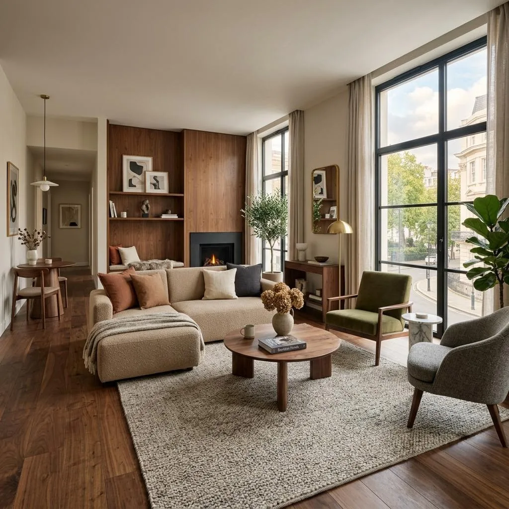 Ando Living serviced apartment lounge interior